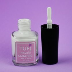 Stamping nail polish TUFI profi  PREMIUM  Stamping white 5 ml (0099410) - Фото №4