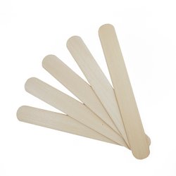 Wooden spatula TUFI profi  PREMIUM  Soft Touch for depilation 15 cm 50 pcs (0103123) - Фото №1