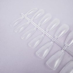 Soak-off gel tips TUFI profi  PREMIUM medium ballerina transparent 240 pcs (0134001) - Фото №2