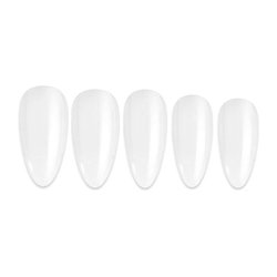 Soak-off gel tips TUFI profi  PREMIUM medium almond transparent 240 pcs (0134004) - Фото №1