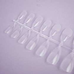 Soak-off gel tips TUFI profi  PREMIUM medium almond transparent 240 pcs (0134004) - Фото №2