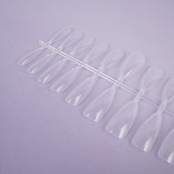 Soak-off gel tips TUFI profi  PREMIUM  long stiletto transparent 240 pcs (0134000) - Фото №2