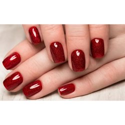 Manicure for short nails 2022 (red)