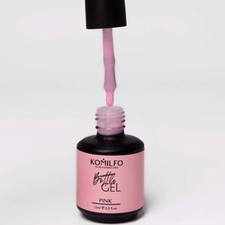 Гель для ногтей Komilfo Bottle Gel Pink розовый 15 мл (980156) - Фото №2