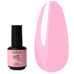 Гель для ногтей Komilfo Bottle Gel Pink розовый 15 мл (980156) - Фото №4