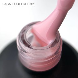 Żel przedłużający SAGA Liquid Gel №02 jasny róż 15 ml (2000994504537) - Фото №2
