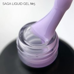 Żel do przedłużania SAGA Liquid Gel nr 05 liliowy 15 ml (2000994504506) - Фото №2