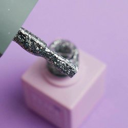 Gel polish TUFI profi PREMIUM Diamond 11 Saturated silver 8 ml (0103051) - Фото №2