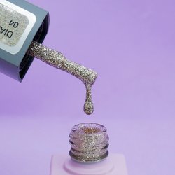 Gel polish TUFI profi PREMIUM Diamond 04 Bronze brocade 8 ml (0103035) - Фото №2
