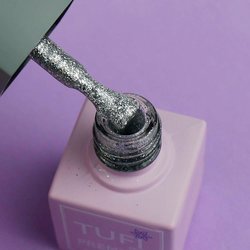 Gel polish TUFI profi PREMIUM Diamond 05 Silver brocade 8 ml (0103036) - Фото №3