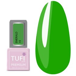 Gel polish TUFI profi PREMIUM Emerald 19 Juicy greens 8 ml (0121273) - Фото №1