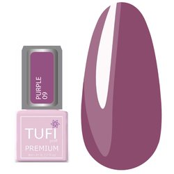 Lakier żelowy TUFI profi PREMIUM Purple 09 Liliowa róża 8 ml (0102502) - Фото №1