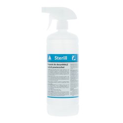 Sterill Przeznaczony do dezynfekcji małych, trudno dostępnych powierzchni i sprzętu medycznego ze spryskiwaczem 1L