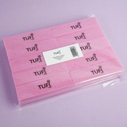 Бафик TUFI profi PREMIUM брусок розовый 150/150 грит 10 шт (0122159) - Фото №2