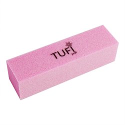 Бафик TUFI profi PREMIUM брусок розовый 150/150 грит 1 шт (0122160) - Фото №1