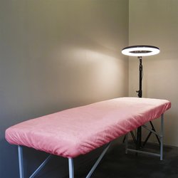 Cover for a cosmetology couch TUFI profi PREMIUM pink 80х210 сm (0104258) - Фото №1