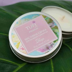 Massage Spa candle for hands TUFI profi PREMIUM with shimmer Ibiza 30 g (0097226) - Фото №2
