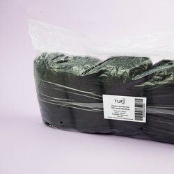 Shoe covers TUFI profi PREMIUM disposable black 6 g 100 pcs (0104175) - Фото №2