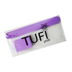 Disposable set TUFI profi PREMIUM file 180/240 and buff 120/120 purple - Фото №1