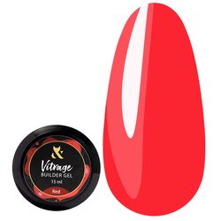 F.O.X Vitrage Builder gel красный, 15 мл