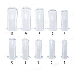 Reusable upper forms (tips) PNB white 100 pcs. - Фото №1