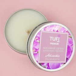 Massage Spa candle for hands TUFI profi PREMIUM with shimmer Antlantis 30g (97227) - Фото №3