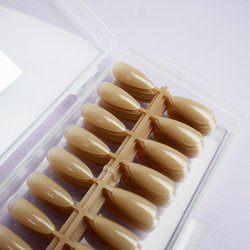 Soak-off gel tips TUFI profi  PREMIUM medium almond beige 240 pcs (195430) - Фото №2