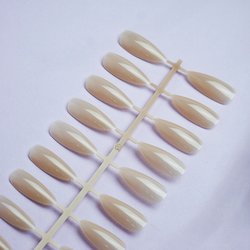 Soak-off gel tips TUFI profi  PREMIUM medium almond beige 240 pcs (195430) - Фото №3