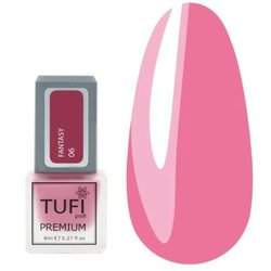 Decorative nail polish TUFI profi PREMIUM Fantasy 06 pink geranium 8 ml - Фото №1