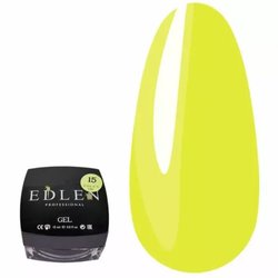Color gel for building EDLEN Builder Gel №15 yellow 15 ml - Фото №1