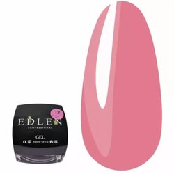Color gel for building EDLEN Builder Gel №13 warm pink 15 ml - Фото №1