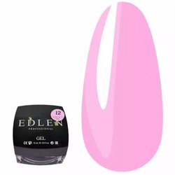 Color gel for building EDLEN Builder Gel №12 hot pink 15 ml - Фото №1