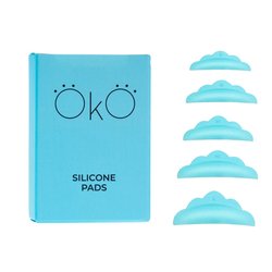 Set of rollers for laminating eyelashes OkO 5 pairs turquoise - Фото №5