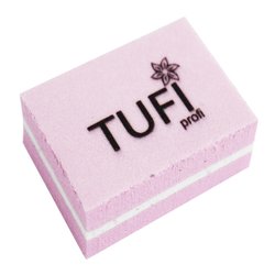 Бафик TUFI profi PREMIUM мини розовый 100/180 грит 50 шт (0122161) - Фото №1