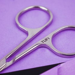Manicure cuticle scissors TUFI profi PREMIUM Н-100 silver 25 mm (0097213) - Фото №2