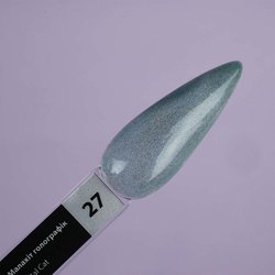 Lakier żelowy TUFI profi  PREMIUM  Kryształowy Kot 27 holograficzny malachit 8 ml (0173920) - Фото №3
