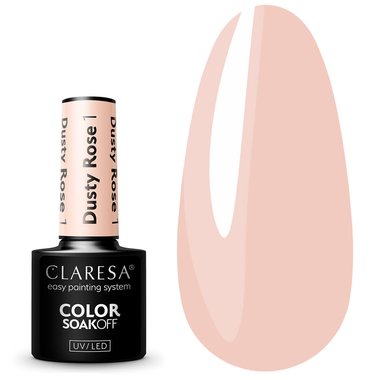 Lakier hybrydowy Claresa DUSTY POSE 1 blady różowy, 5 ml