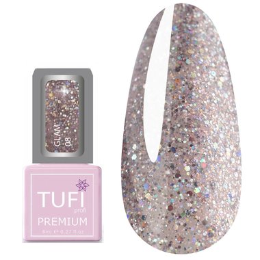Гель-лак TUFI profi PREMIUM Glam 08 Ева 8 мл (0121688) - Фото №1