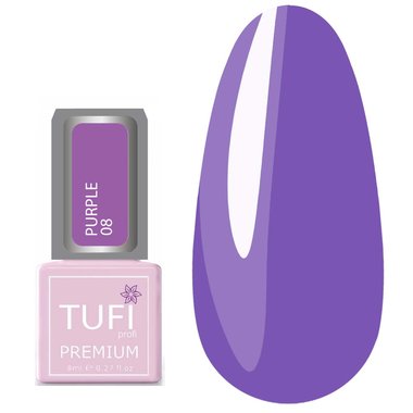 Гель-лак TUFI profi PREMIUM Purple 08 фиолетовый 8мл (0102499) - Фото №1