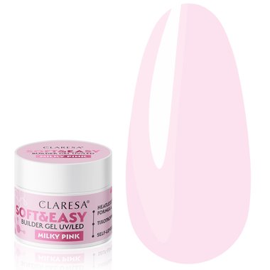 Гель для наращивания Claresa SOFT&EASY BUILDER GEL MYLKY PINK 12 г
