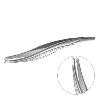 Пинцет для бровей Staleks CLASSIC 12 TYPE 3 (широкие скошенные кромки)