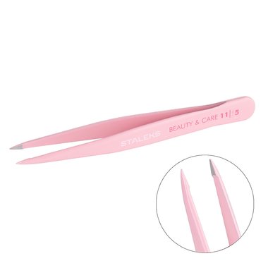 Пинцет для бровей Staleks BEAUTY & CARE 11 TYPE 5 (точечный)