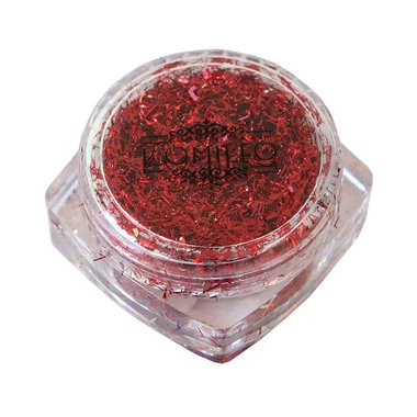 Стружка для декора ногтей Komilfo Foil Stripes №03 Red (0,2 г) - Фото №2