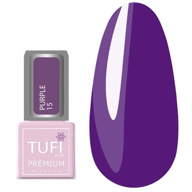 Гель-лак TUFI profi PREMIUM Purple 15 ультрафиолет 8мл (0102509) - Фото №1