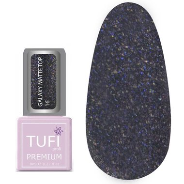 Топ TUFI profi PREMIUM Galaxy Matte Top 16 Эридан 8 мл (0133934) - Фото №1