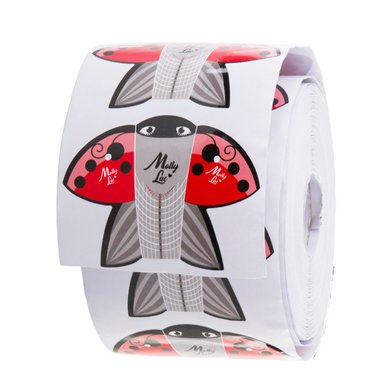 Formy do przedłużania paznokci Ladybug biedronka MollyLac 500 szt - Фото №1