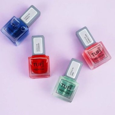 Oliwka do skórek TUFI profi PREMIUM z kiwi pędzelkiem 15 ml - Фото №4