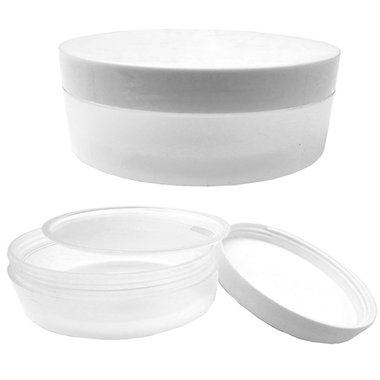 Баночка косметическая с мембраной и белой крышкой 25 мл