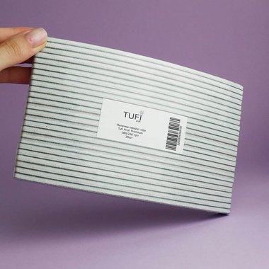 Pilnik do paznokci TUFI profi PREMIUM szary 180/240 grit 17,8 сm 25 szt (0102949) - Фото №3