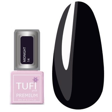 Gel polish TUFI profi PREMIUM Midnight 14 purple shadow 8 ml (0102632) - Фото №1
